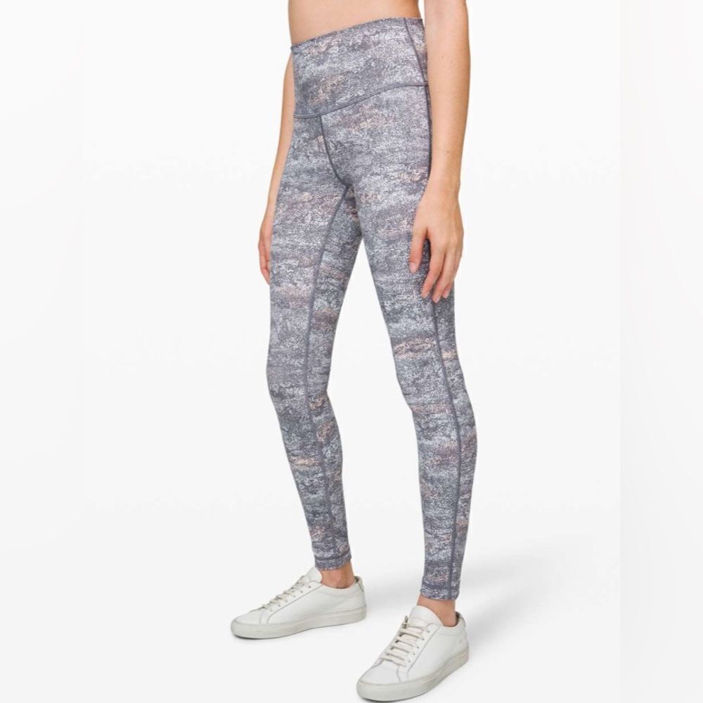 Lululemon Wunder Under High-Rise Tight 28"  Frozen Vista Alpine White Multi
